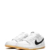 SB Dunk Low White Gum